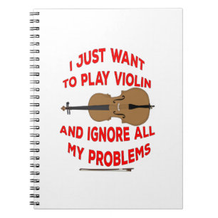 Ich Wollte gerade Violine zu spielen und ignoriere Notizblock