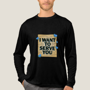 Ich Wollte Ihnen zu dienen - Niedliches Herzdesign Tri-Blend Shirt