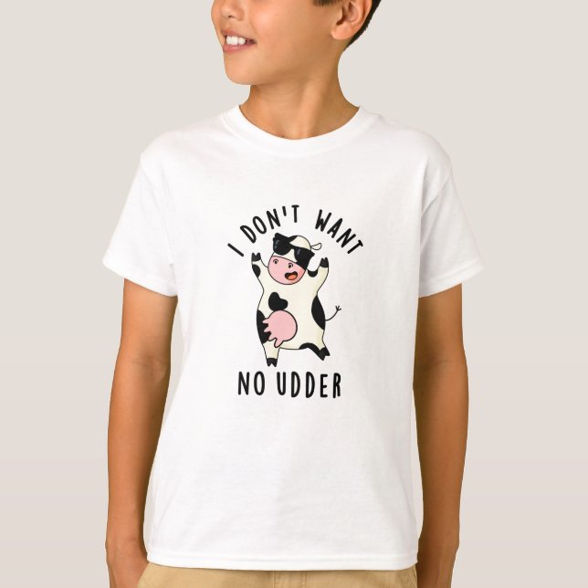 Ich Wollte keinen sonnigen Kuh-Puff T-Shirt (Vorderseite)