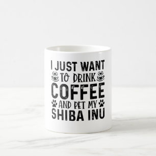 Ich Wollte, meine Shiba-Aufnahme zu unterbringen Kaffeetasse