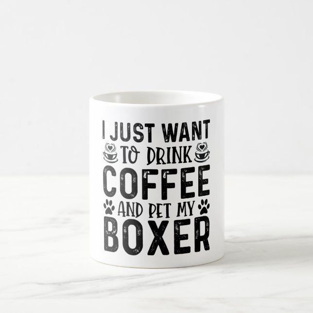 Ich Wollte, meinen Boxer zu pflücken Kaffeetasse (Mittel)