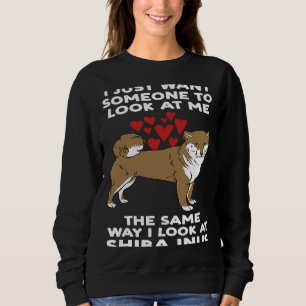 Ich wollte mich genauso anzusehen wie ich Shiba in Sweatshirt