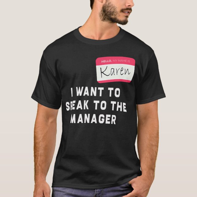 Ich Wollte, mit dem Geschäftsführer Karen Hallowee T-Shirt (Vorderseite)