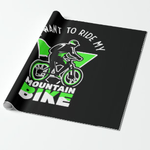 Ich Wollte, mit meinem Mountainbike zu fahren Geschenkpapier