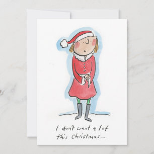 Ich wollte nicht viel zu Weihnachten Einladung