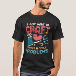 Ich Wollte nur auf dem Boot Nähen Kite Quiliting C T-Shirt