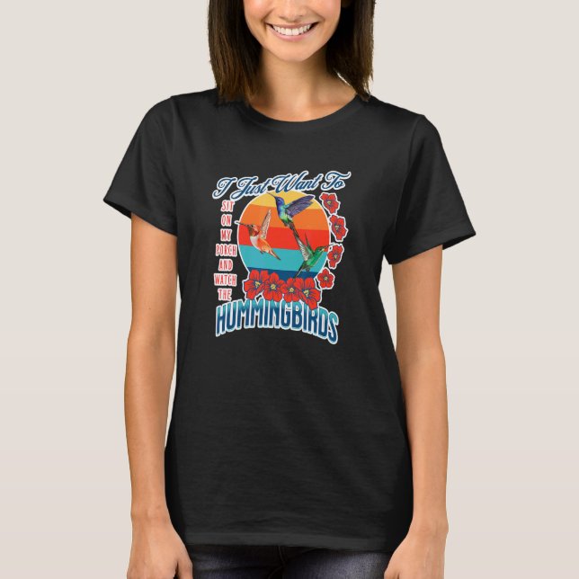 Ich Wollte nur, auf meiner Veranda zu sitzen und d T-Shirt (Vorderseite)