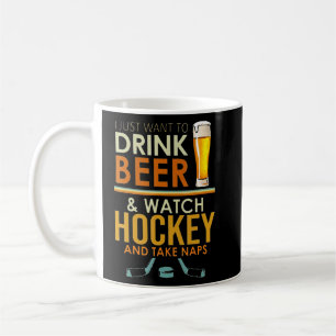 Ich Wollte nur, Bier zu trinken und Hockey und Tak Kaffeetasse