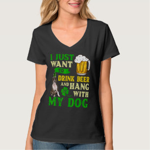 Ich Wollte nur Bier zu trinken und mein Bierbul. T-Shirt