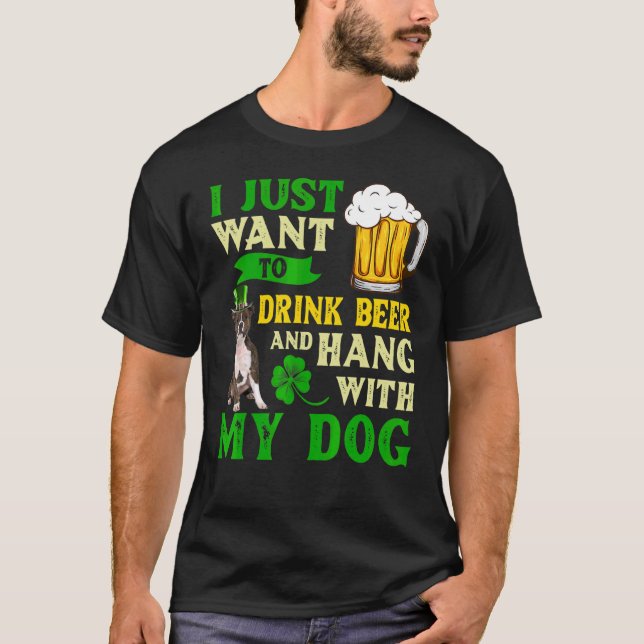 Ich Wollte nur Bier zu trinken und mein Bierbul. T-Shirt (Vorderseite)