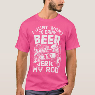 Ich Wollte nur, Bier zu trinken und meine Rod Fish T-Shirt