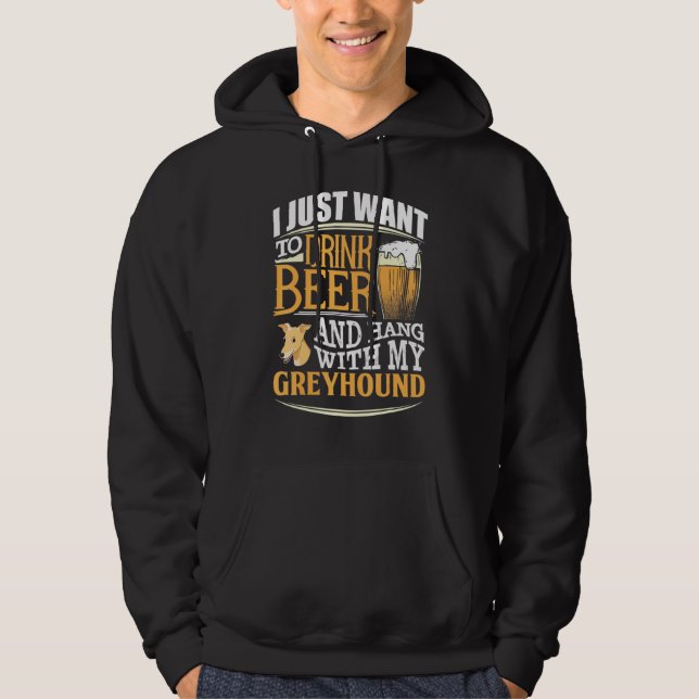 Ich Wollte nur, Bier zu trinken und mit meinem Gra Hoodie (Vorderseite)