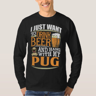 Ich Wollte nur, Bier zu trinken und mit meinem Mop T-Shirt