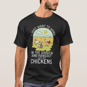 Ich Wollte nur, den Garten zu arbeiten und mit mei T-Shirt