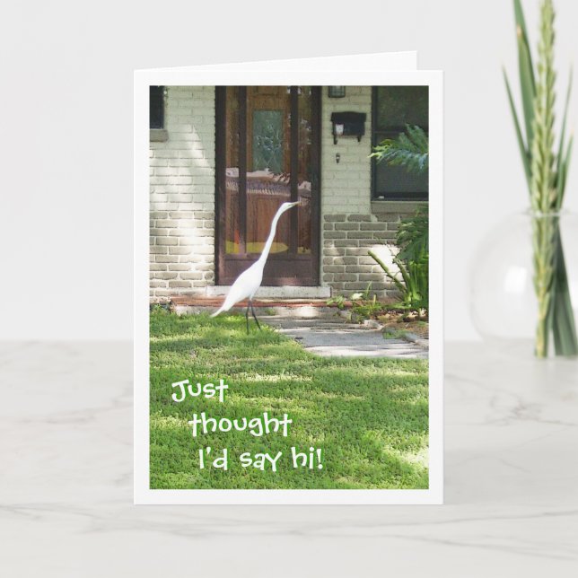 Ich wollte nur Hallo sagen! Karte (Vorderseite)