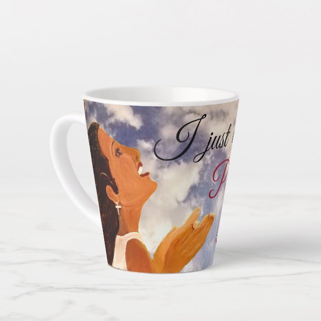 "Ich Wollte nur, ihn zu loben" Milchtasse (Linke Ecke)