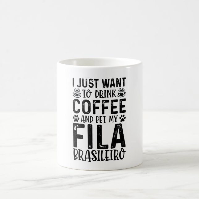 Ich Wollte nur, Kaffee zu trinken und Fila Brasile Kaffeetasse (Mittel)