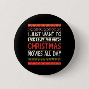 Ich wollte nur, mir Sachen zu backen und Weihnacht Button