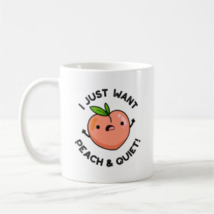Ich Wollte nur Pfirsich und einen ruhigen, sonnige Kaffeetasse