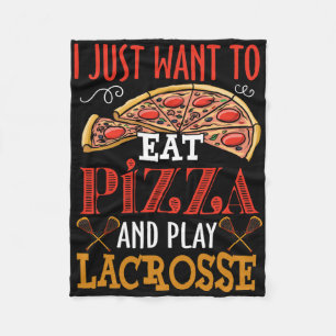 Ich Wollte nur, Pizza zu essen und Lacrosse Gesche Fleecedecke