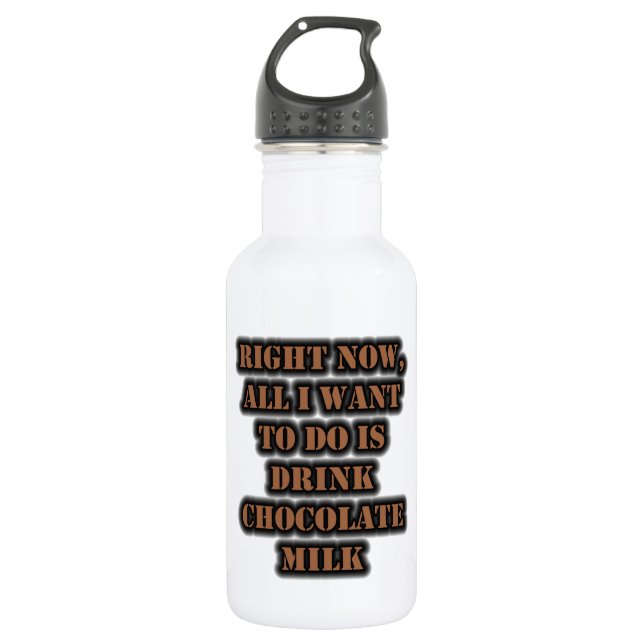 Ich Wollte nur Schokoladenmilch zu trinken Edelstahlflasche (Vorderseite)