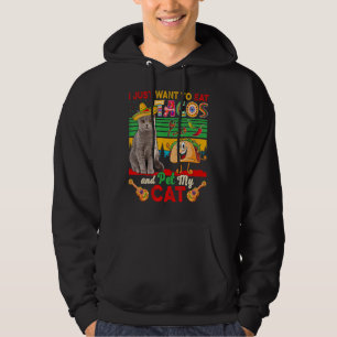 Ich Wollte nur, Tacos zu essen und meine Katze mex Hoodie