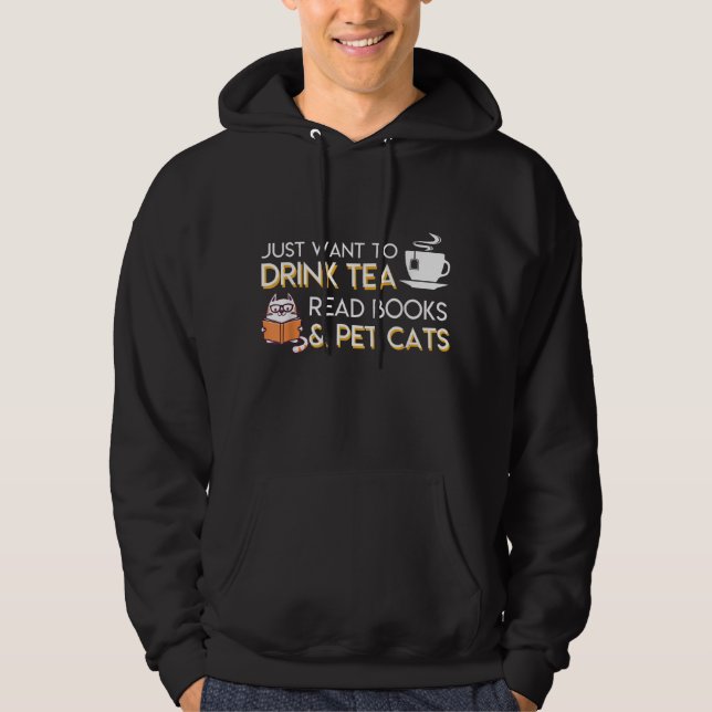 Ich Wollte nur, Tee zu trinken Bücher lesen Katzen (Vorderseite)