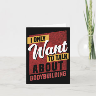 Ich Wollte nur, über Bodybuilding-Wissen zu sprech Karte