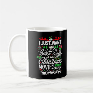 Ich Wollte nur, um zu backen und Weihnachten Movi Kaffeetasse