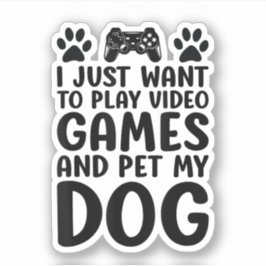 Ich Wollte nur, Videospiele zu spielen und meinen Aufkleber