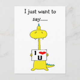 Ich wollte nur zu sagen......i Liebe u, Postkarte