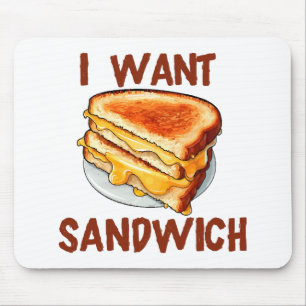 Ich Wollte Sandwich Mousepad