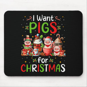 Ich Wollte Schweine für Weihnachten Kaffee Cups Lo Mousepad