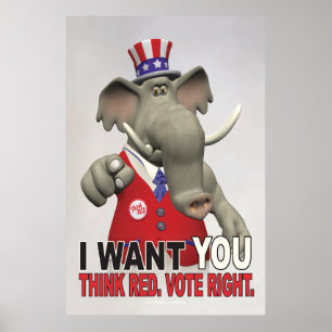 Ich Wollte Sie - Red Vote richtig denken Poster