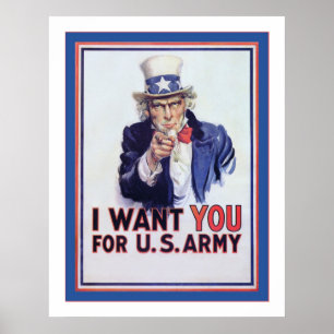 Ich Wollte Sie ~ Vintager Weltkrieg 2 Poster