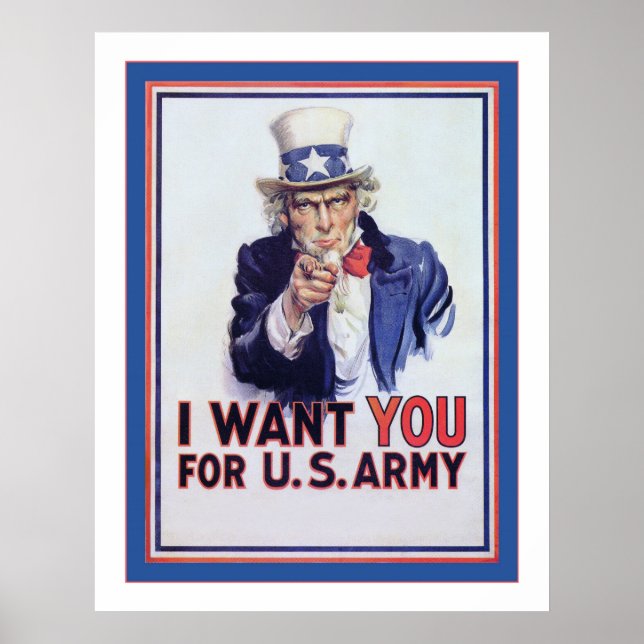 Ich Wollte Sie ~ Vintager Weltkrieg 2 Poster (Vorne)