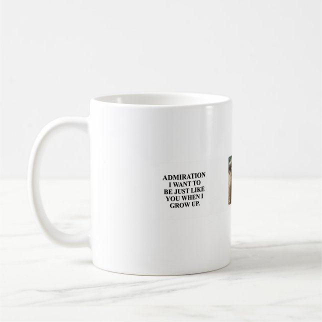 Ich wollte, so zu sein wie du, als ich groß bin kaffeetasse (Links)