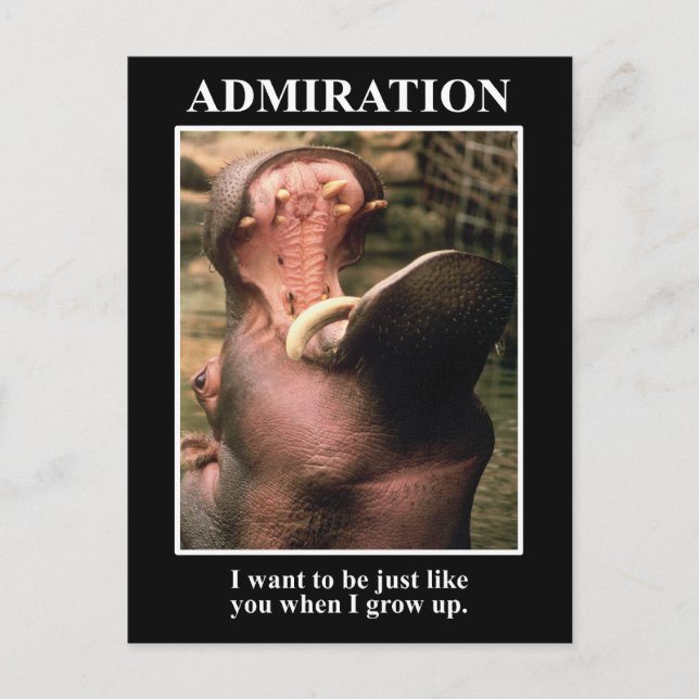 Ich wollte, so zu sein wie du, als ich groß bin postkarte (Vorderseite)