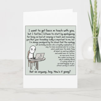 Ich wollte, wieder in Touch mit Ihnen (Original) Karte