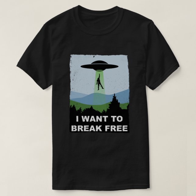 Ich Wollte zu Break Free - Freddie kehrt zum Merku T-Shirt (Design vorne)