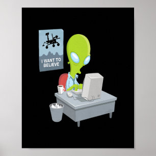 Ich wollte zu glauben, Alien Version von Alien lus Poster