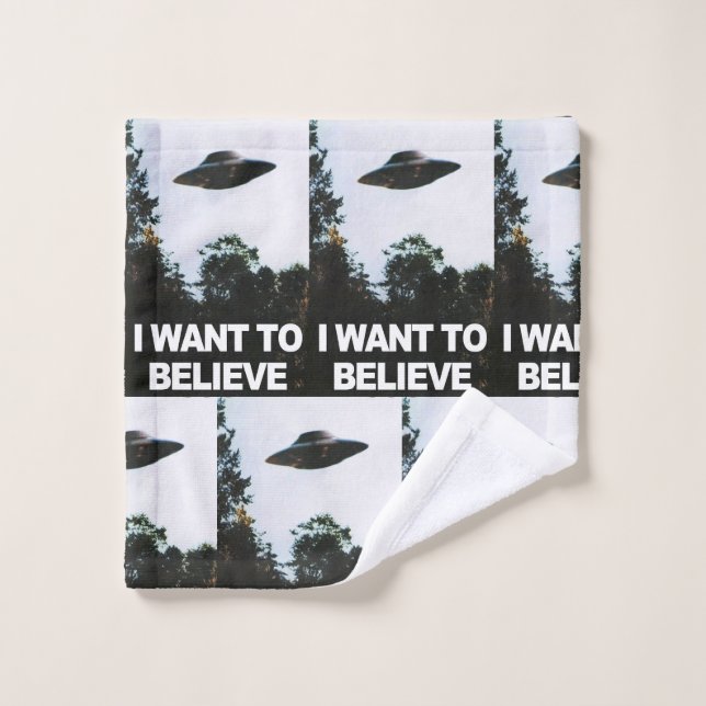 Ich wollte zu glauben badhandtuch set (Waschlappen)