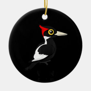 Ich Wollte zu glauben, Elfenbeinspecht Birdorab Keramik Ornament