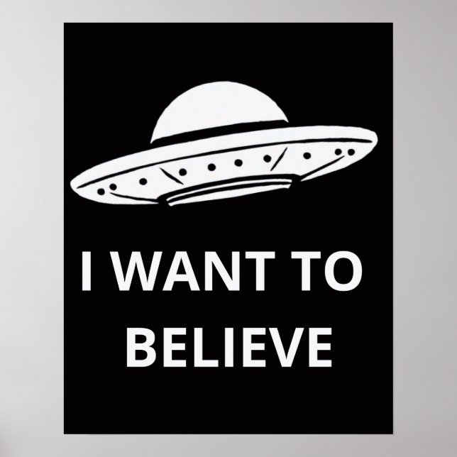 Ich Wollte zu glauben, Film Retro 90er, Alien UFO Poster (Vorne)