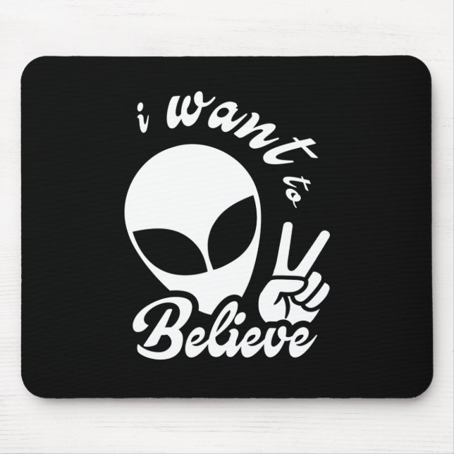 Ich Wollte zu glauben Mousepad (Vorne)