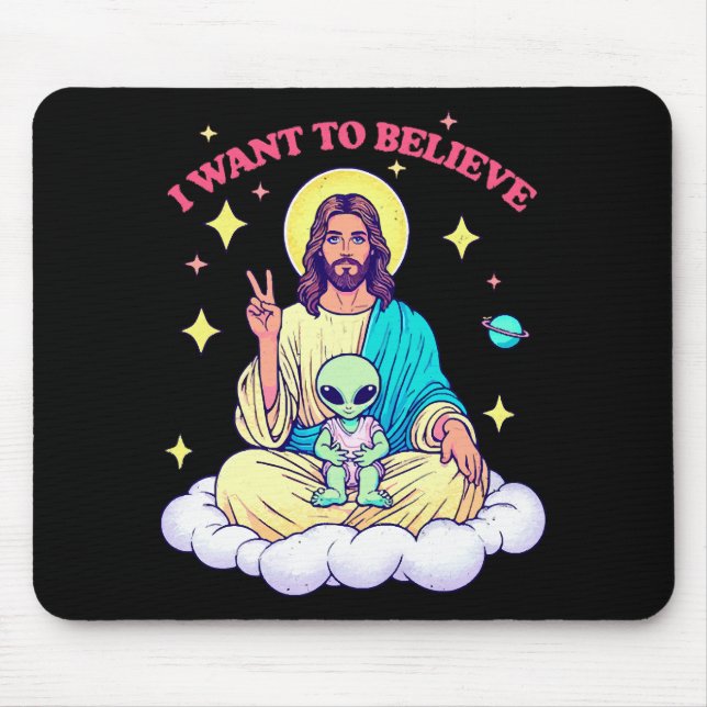 Ich Wollte zu glauben Mousepad (Vorne)