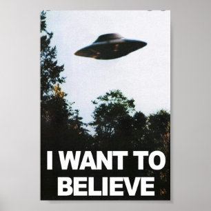 Ich wollte zu glauben poster