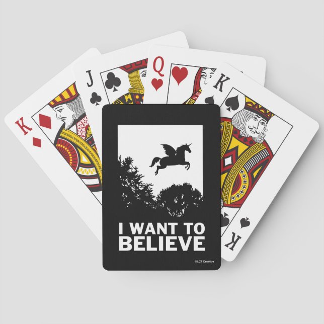 Ich Wollte zu glauben Spielkarten (Rückseite)