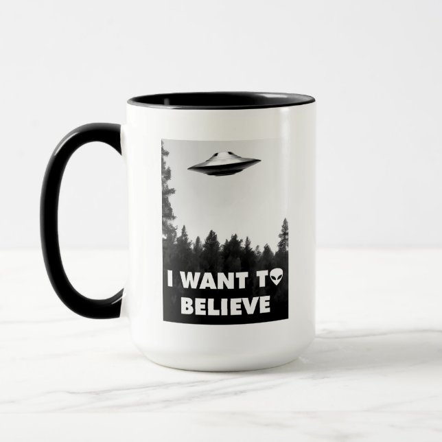Ich wollte zu glauben tasse (Links)