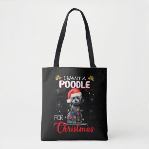 Ich Wollte zu Weihnachten ein Poodle Tasche